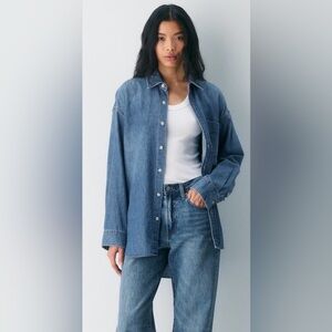 NWT Denim Forum The '80s Comfy Denim Shirt